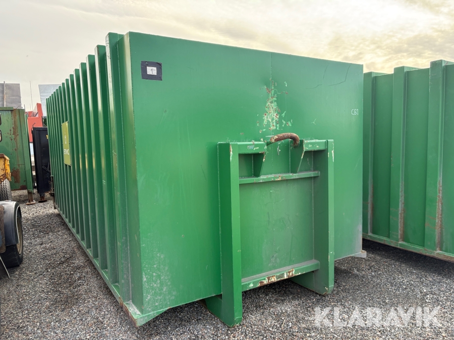 Container Wastec BH 30m3 på lastväxlarram