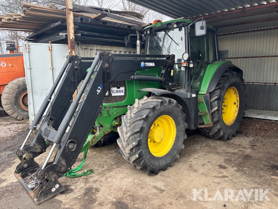Traktor John Deere 6920 med frontlastare