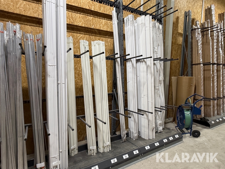 Plast och lackerade aluminiumprofiler