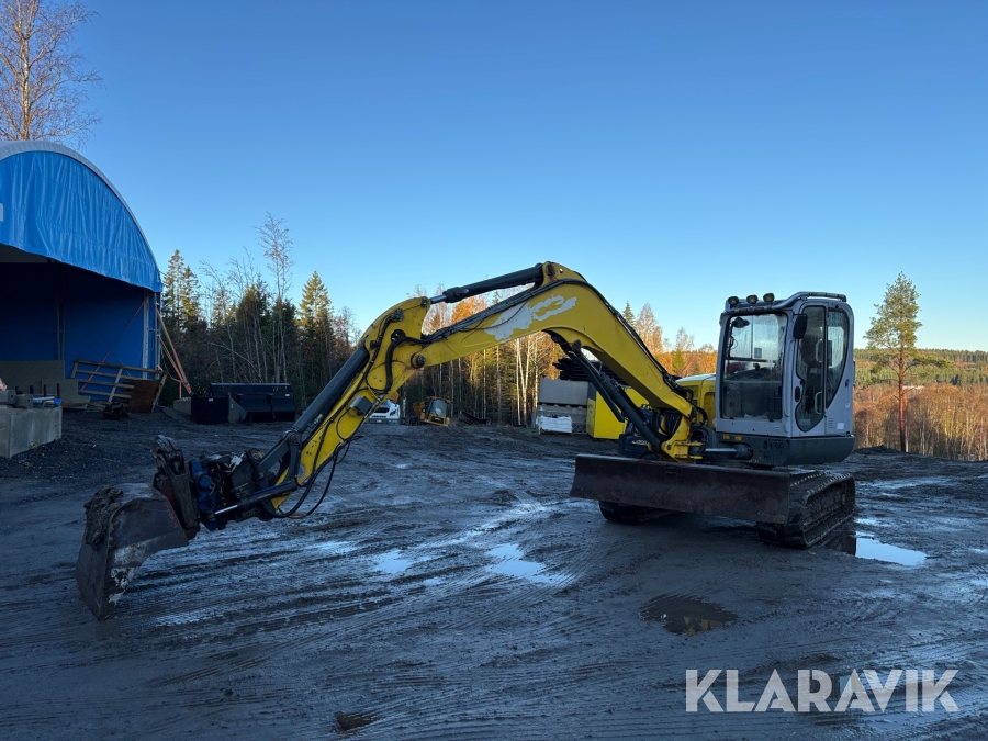 Grävmaskin Wacker Neuson 8003 med tiltrotator & skopa