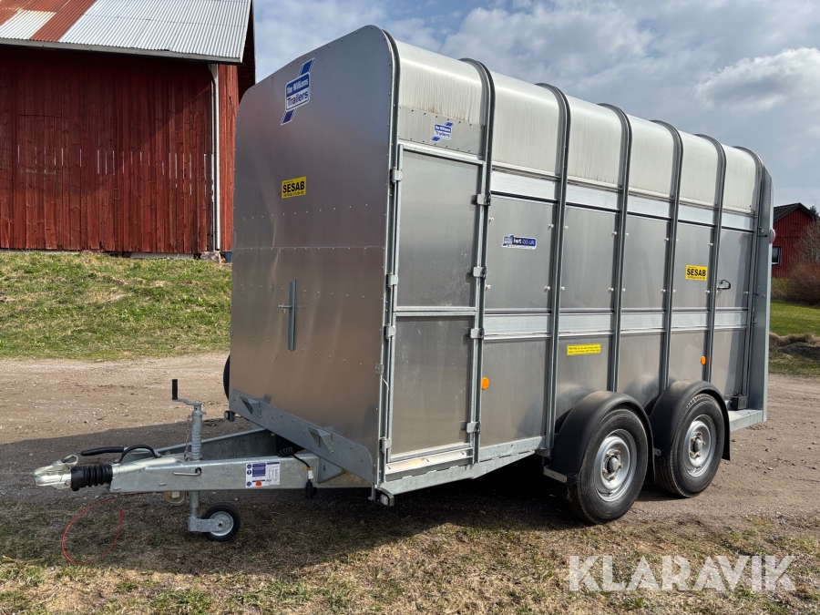 Boskapsvagn / djurtransport Ifor Williams Ta510 12x7