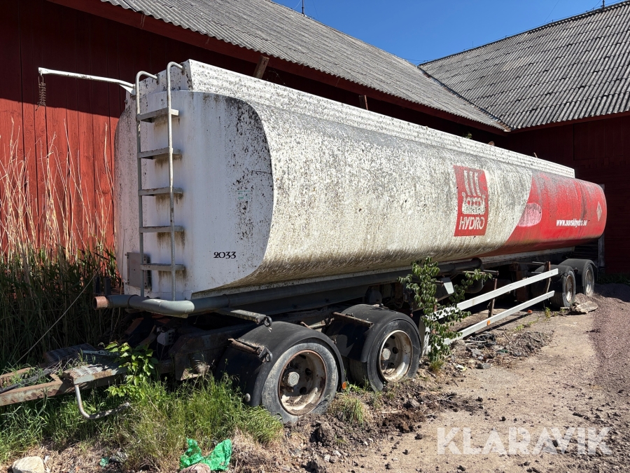Tanksläp ca 36m3 Aluminiumtank