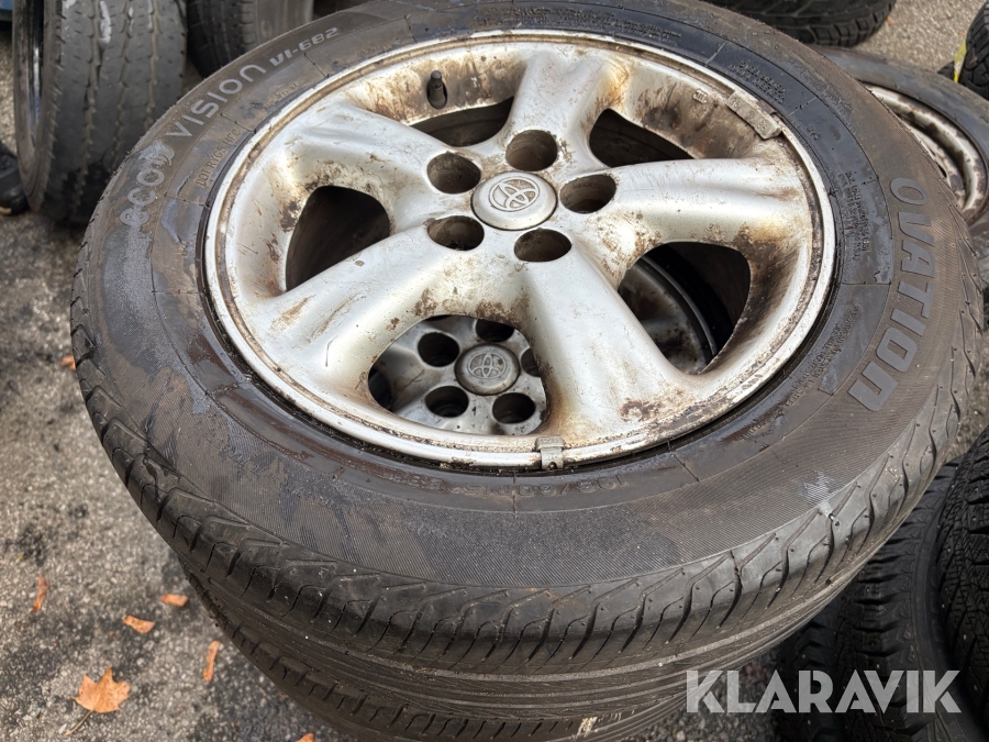 Odubbade vinterdäck med fälg med Bridgestone Turanza ER300 205/55 R 16 4 st