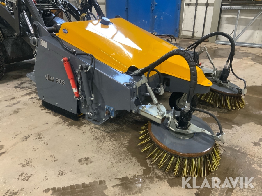 Sopskopa Wille Optim 305 med sidoborstar x2 /Trima-Sms