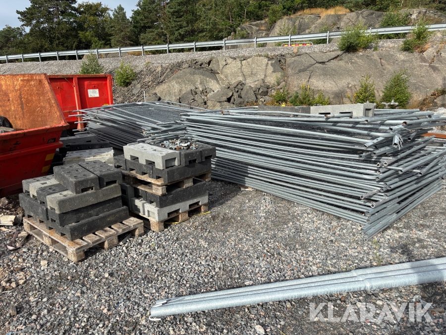 Byggstaket 3,5x2m 70st