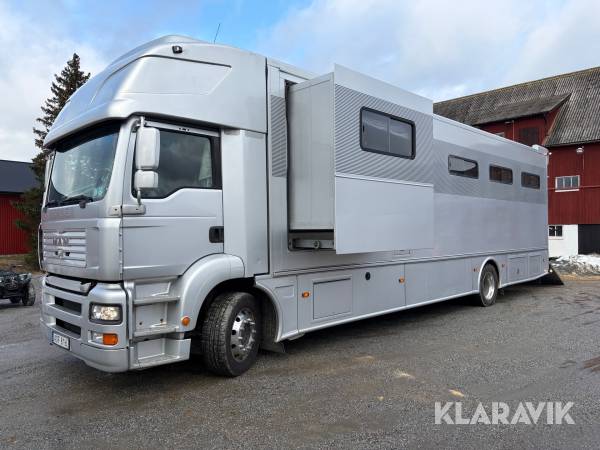 Hästlastbil Man 18.350 Pop out