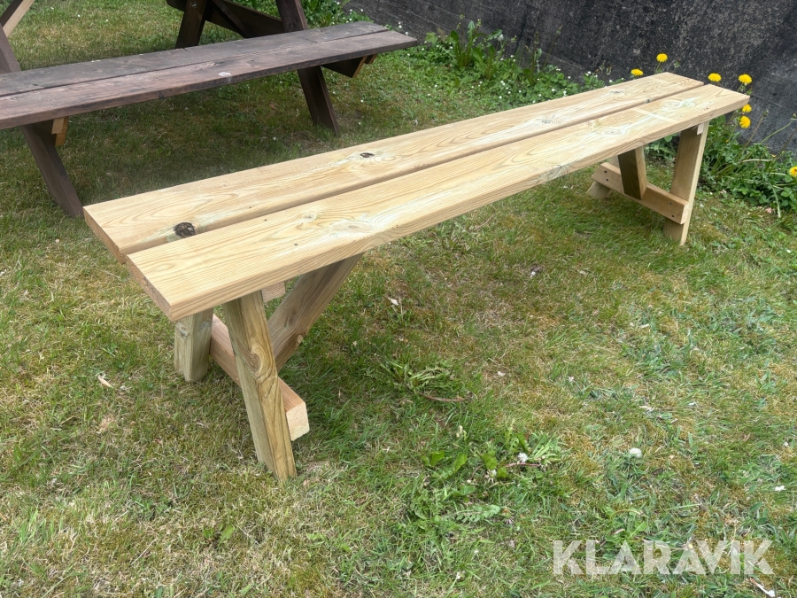 Ljugarbänk / Utebänk Tryckimpregnerad - 1st