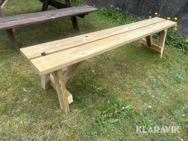 Ljugarbänk / Utebänk Tryckimpregnerad - 1st