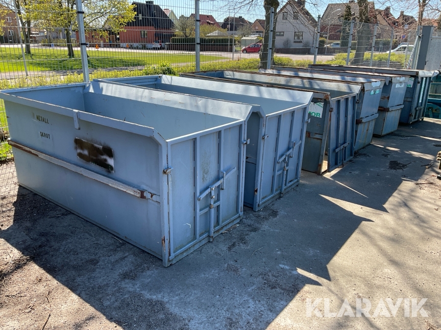 Flak med med tömningsvagn Överum 6st