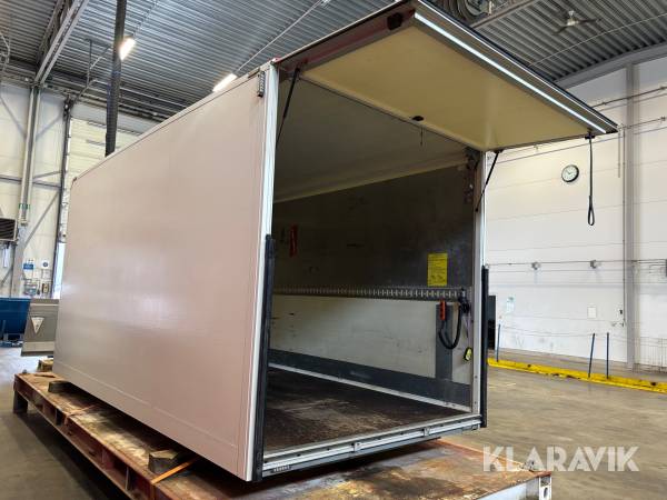 Glasfiberskåp till lätt lastbil Floby med bakgavellyft