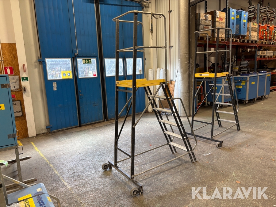 Trappstege med plattform Wibe WTS77P-65