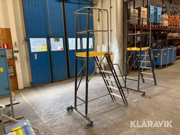Trappstege med plattform Wibe WTS77P-65