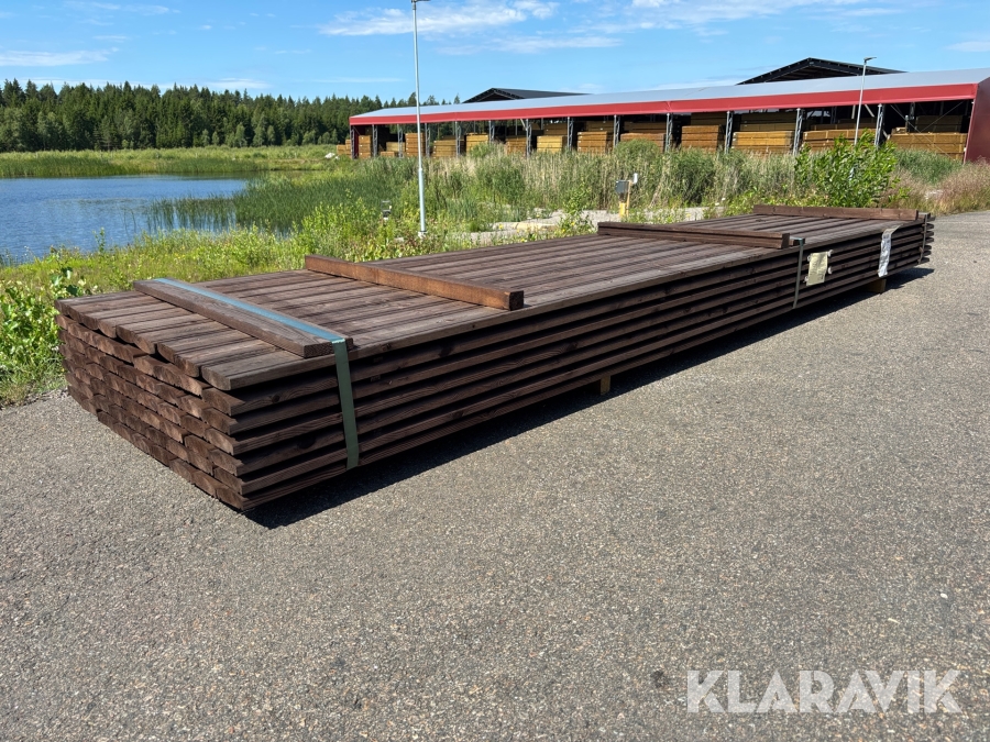 Virkespaket 34x120 handledare NTR AB brun 302 löpmeter