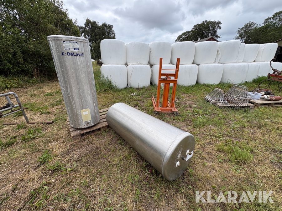 Varmvattenberedare DeLaval Rostfria 2st