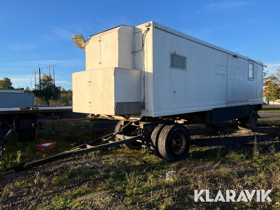 Servicevagn med verkstadsdel, dieselrum & fikarum