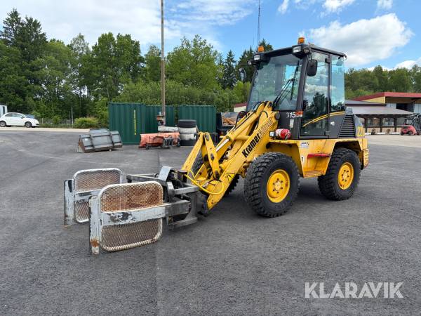 Hjullastare Kramer Allrad 220 med 4 redskap