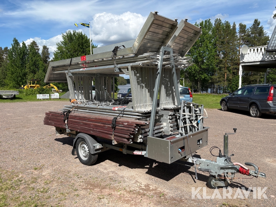 Byggställning på trailer Altrad