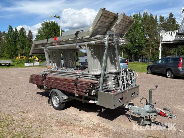 Byggställning på trailer Altrad