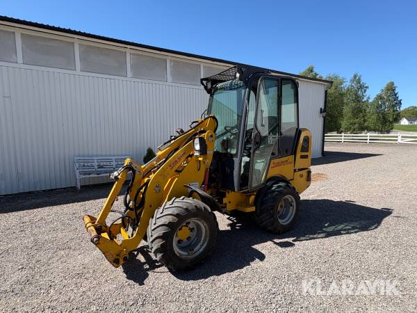 Hjullastare Job-Mann 255-35CWL med skopa och gafflar