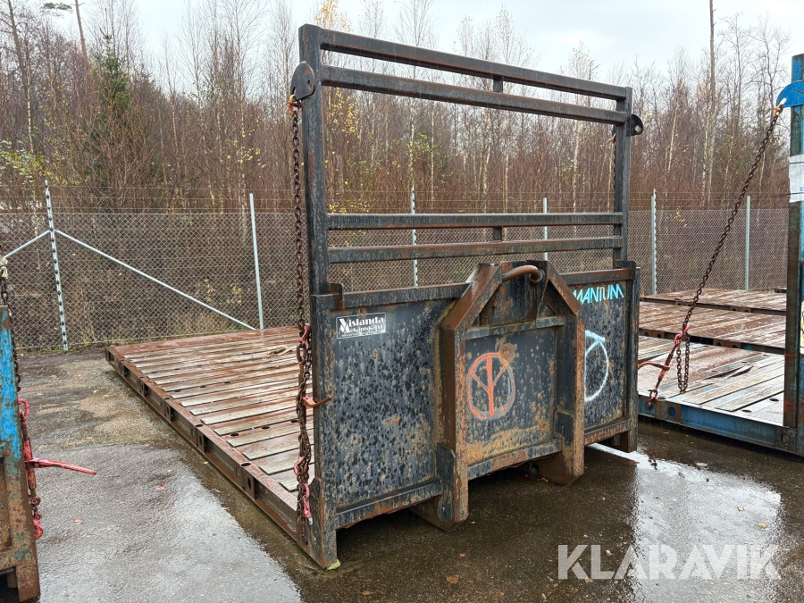 Maskinflak Lastväxlarflak med galge Vislanda