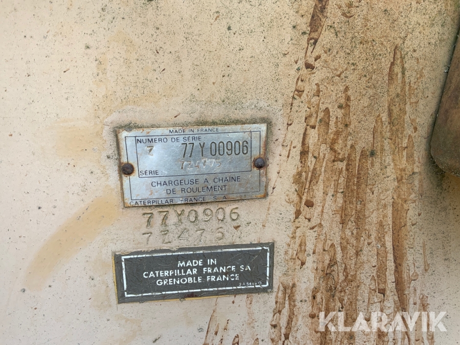 Bandlastare Caterpillar C953 med skopa