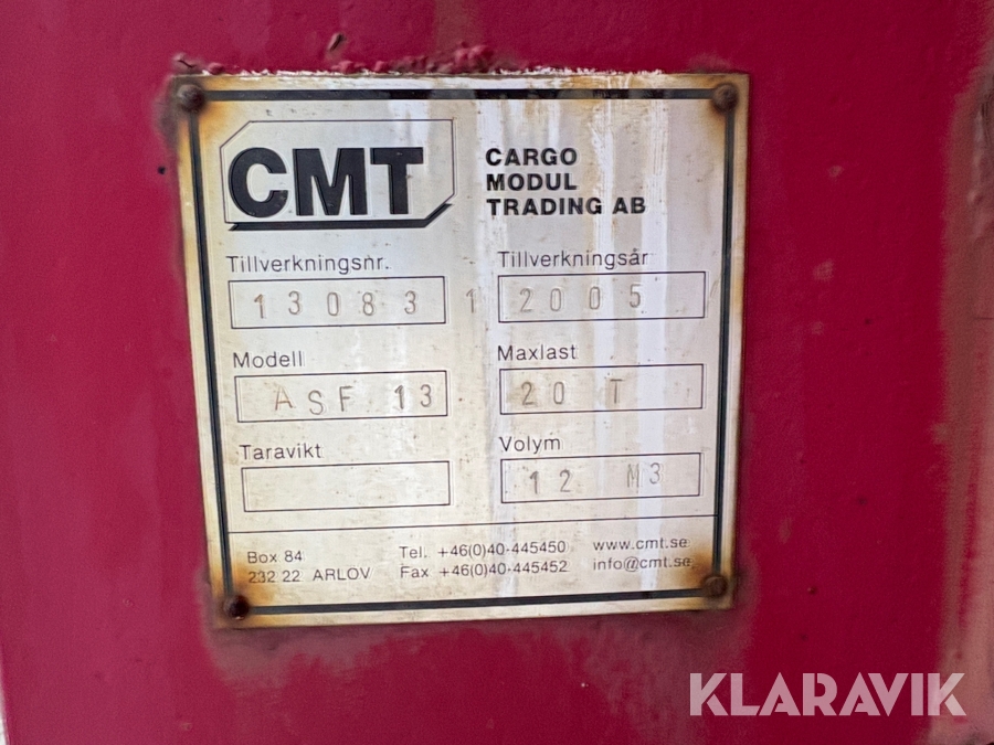 Asfaltsflak CMT ASF 13, Säffle, Klaravik auktioner