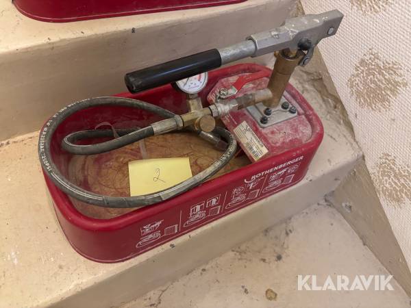 Provtryckningspump Rothenberger RP 30