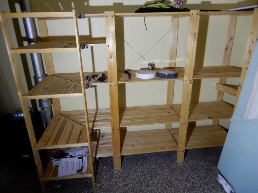 Lagerhylla trä verktyg m.m