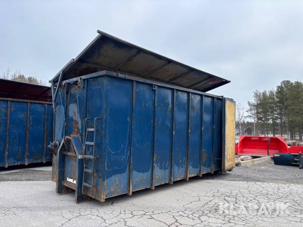 Lastväxlarcontainer GMM 40m3 med tak
