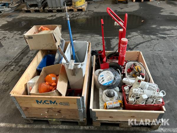 Övervakningskamera, brandsläckarvagn, grenkontakter