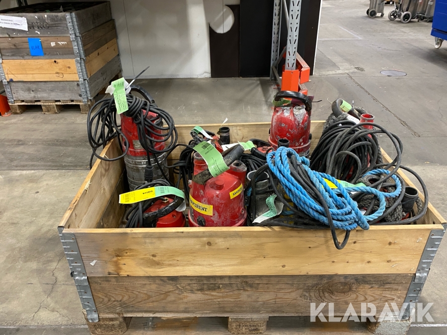 Diverse defekta pumpar Grindex, Weda, Tsurumi Micro, Minex lite, HS2.4S,weda30L