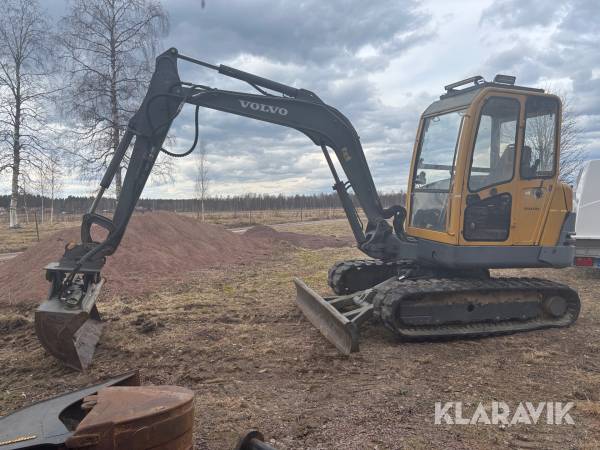 Grävmaskin Volvo EC45 med redskap