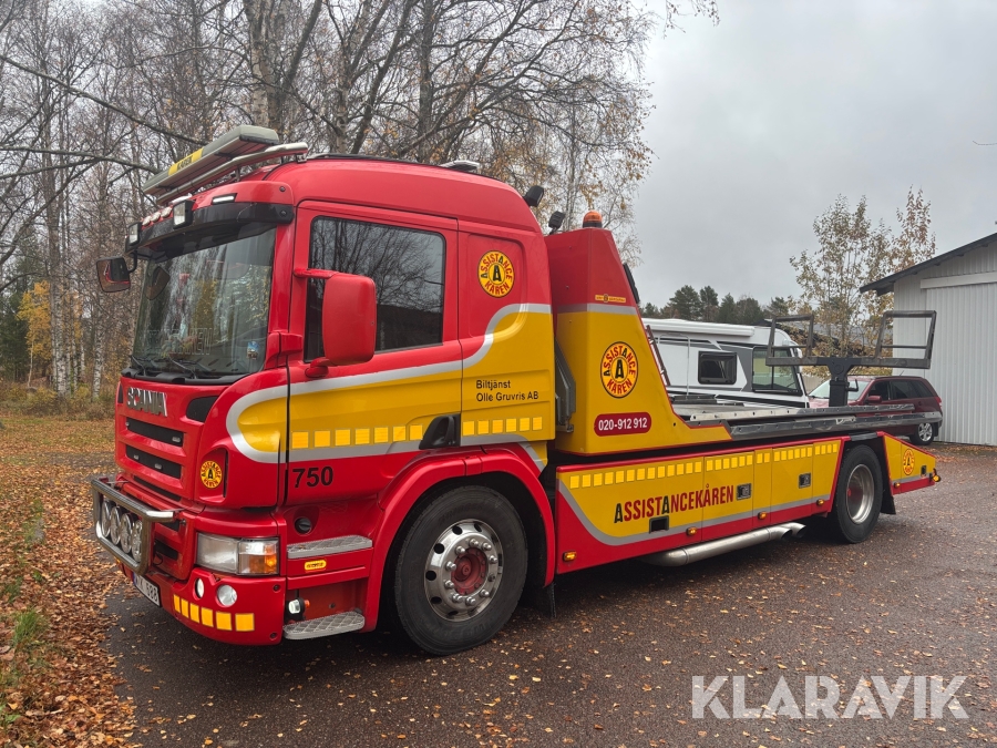 Bärgningsbil Scania P 270 BB 55B, 3 lastare