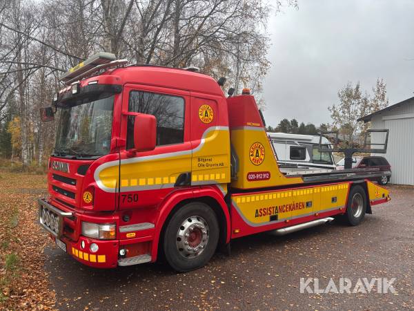 Bärgningsbil Scania P 270 BB 55B, 3 lastare