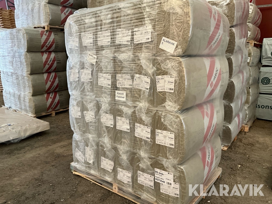 Isolering Paroc 95x515x1170 mm. ca 115 m2