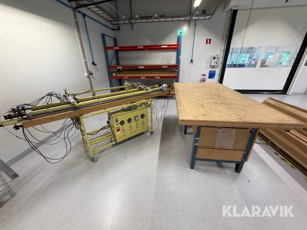 Plastbockningsmaskin Reichel & Co BU/GH/2/2100/2/PN Z Med tillhörande arbetsbord