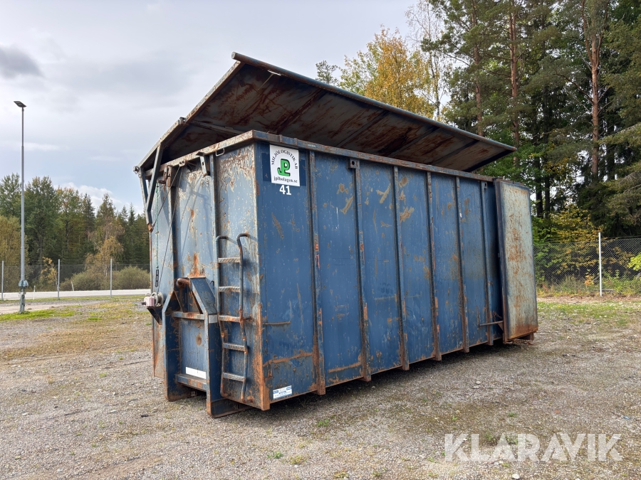 Lastväxlarcontainer GMM 40m3 med tak