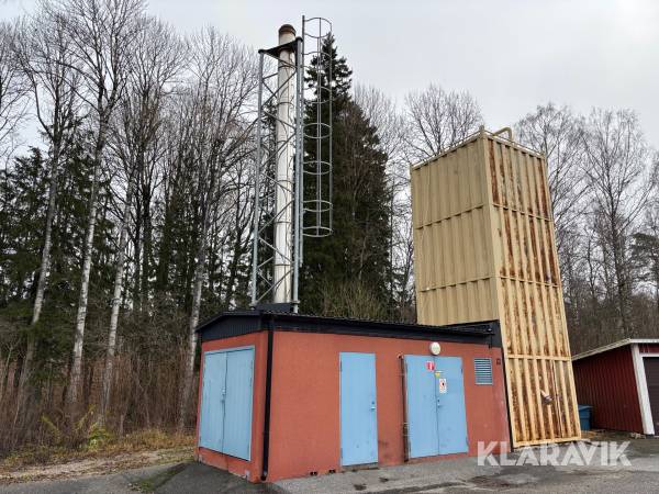 Värmeanläggning med Pelletspanna Hertz Biomatic 500 biocontroll 500 kW med silo