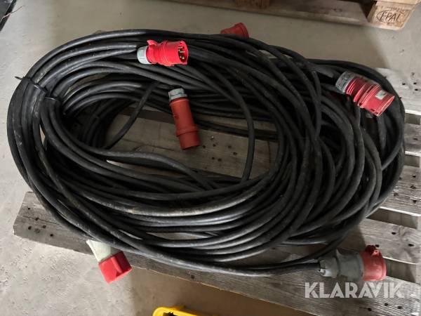 3-fas förlängningskabel 4st i olika längder 32amp