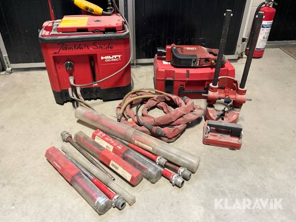 Borrutrustning Hilti DD EC-1 med DD-REC1 och tillbehör