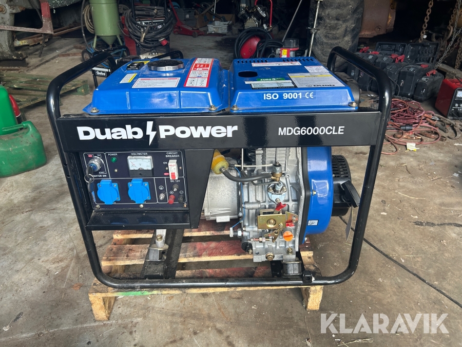 Nytt Elverk Duab Power MDG6000CLE