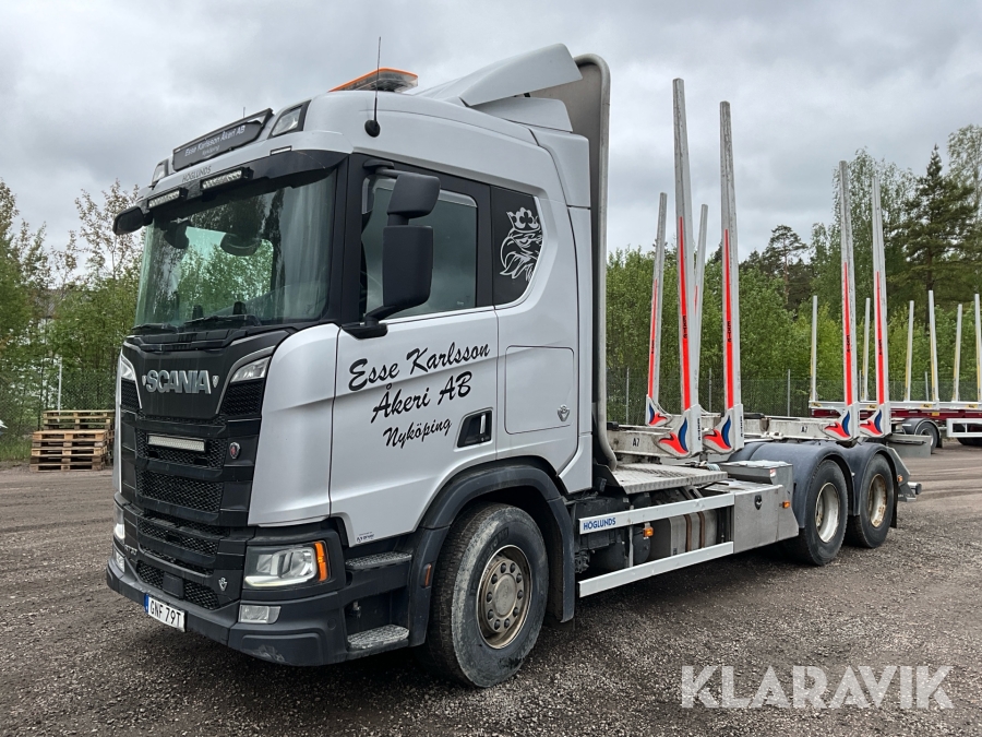 Timmerbil Scania R730 6x4 op höglunds