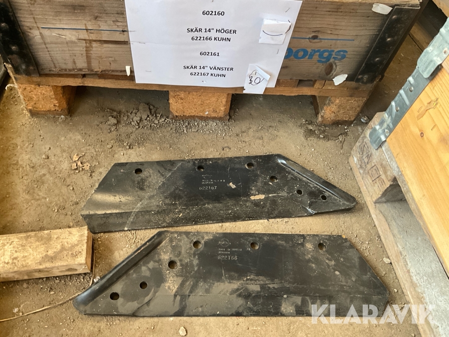 Plogskär 16” Kuhn Mölbro 5+5 st