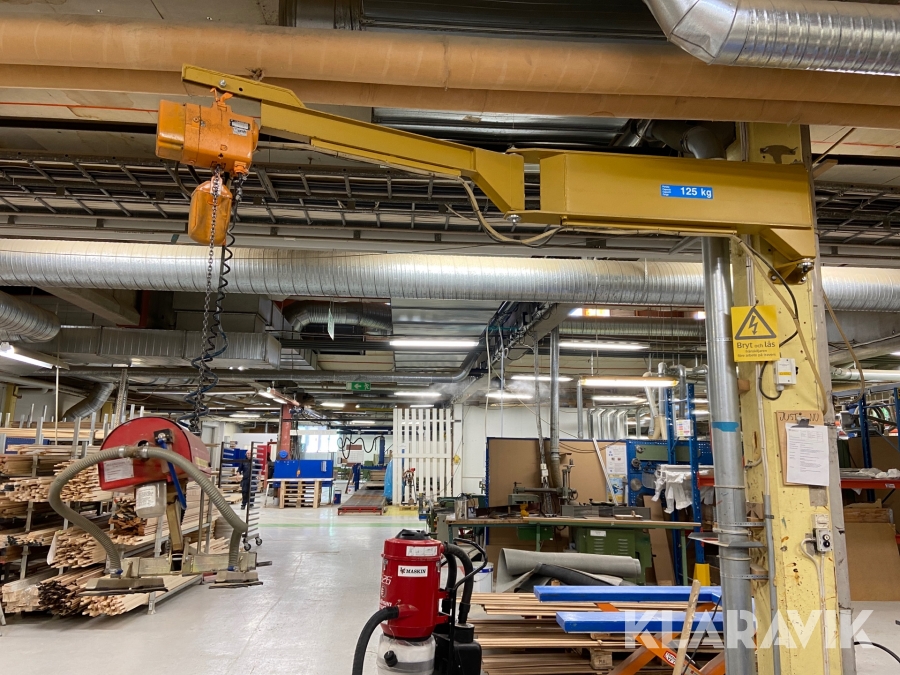 Telfer med svängarm PMH och vacuumlift