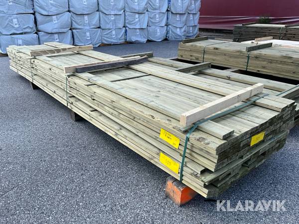 Virkespaket trallvirke impr B kvalite 28x120 540löpmeter