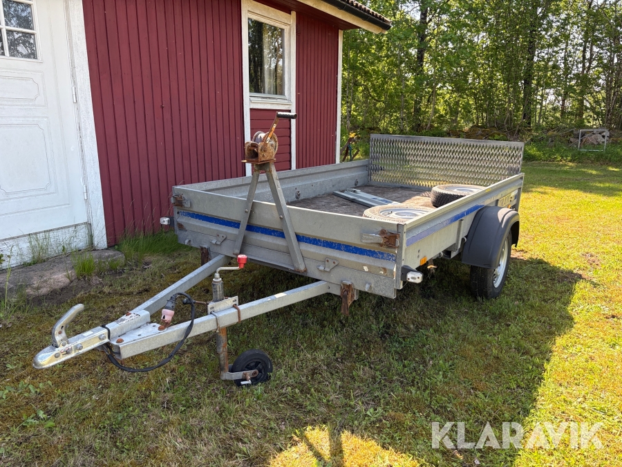 Personbilssläp Tranesläpet med tipp