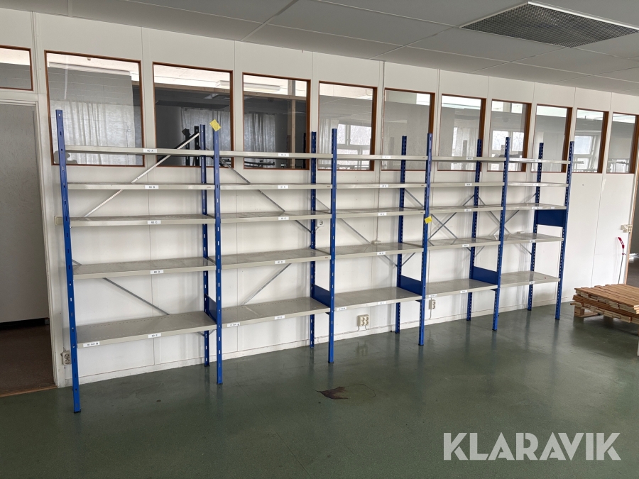 Lagerhyllor 5st sektioner