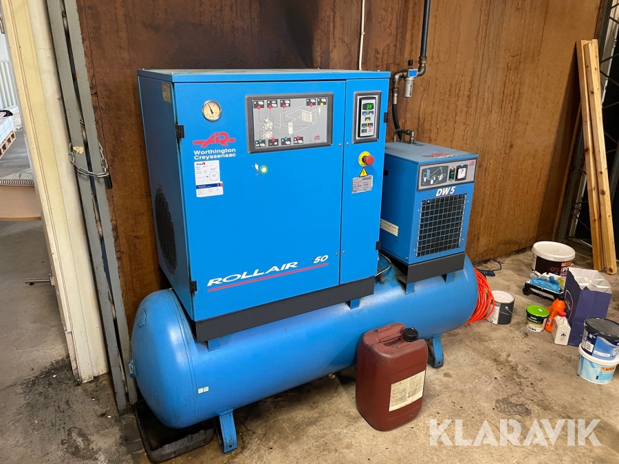 Skruvkompressor med kyltork Worthington Creyssensac RLR 750 AM6/500T