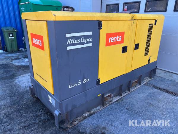 Generator / elverk Atlas Copco QAS 80