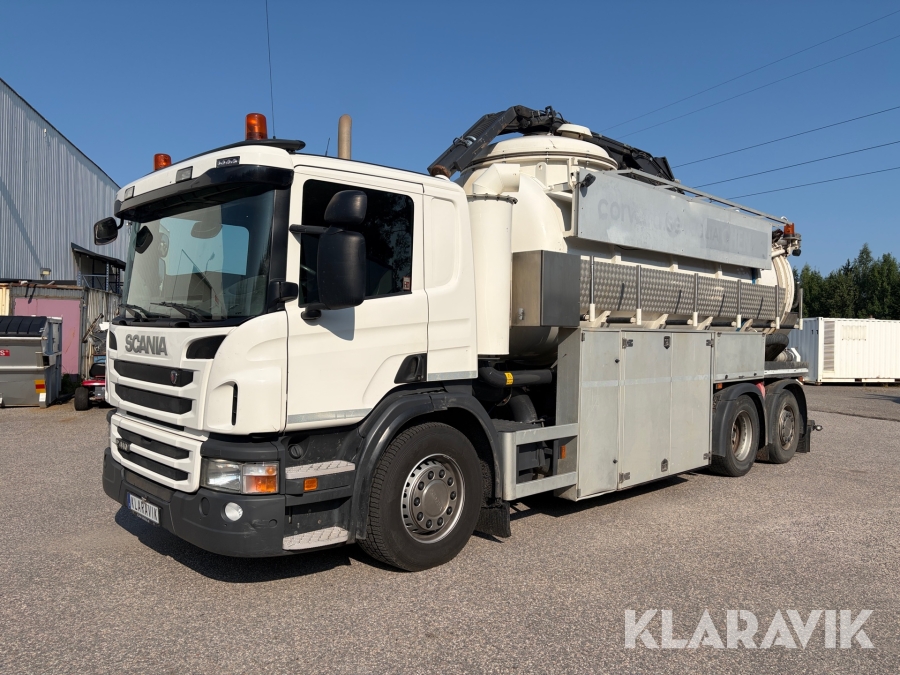 Torrsug Scania P 410 LB6x2*4HNB med slangarm